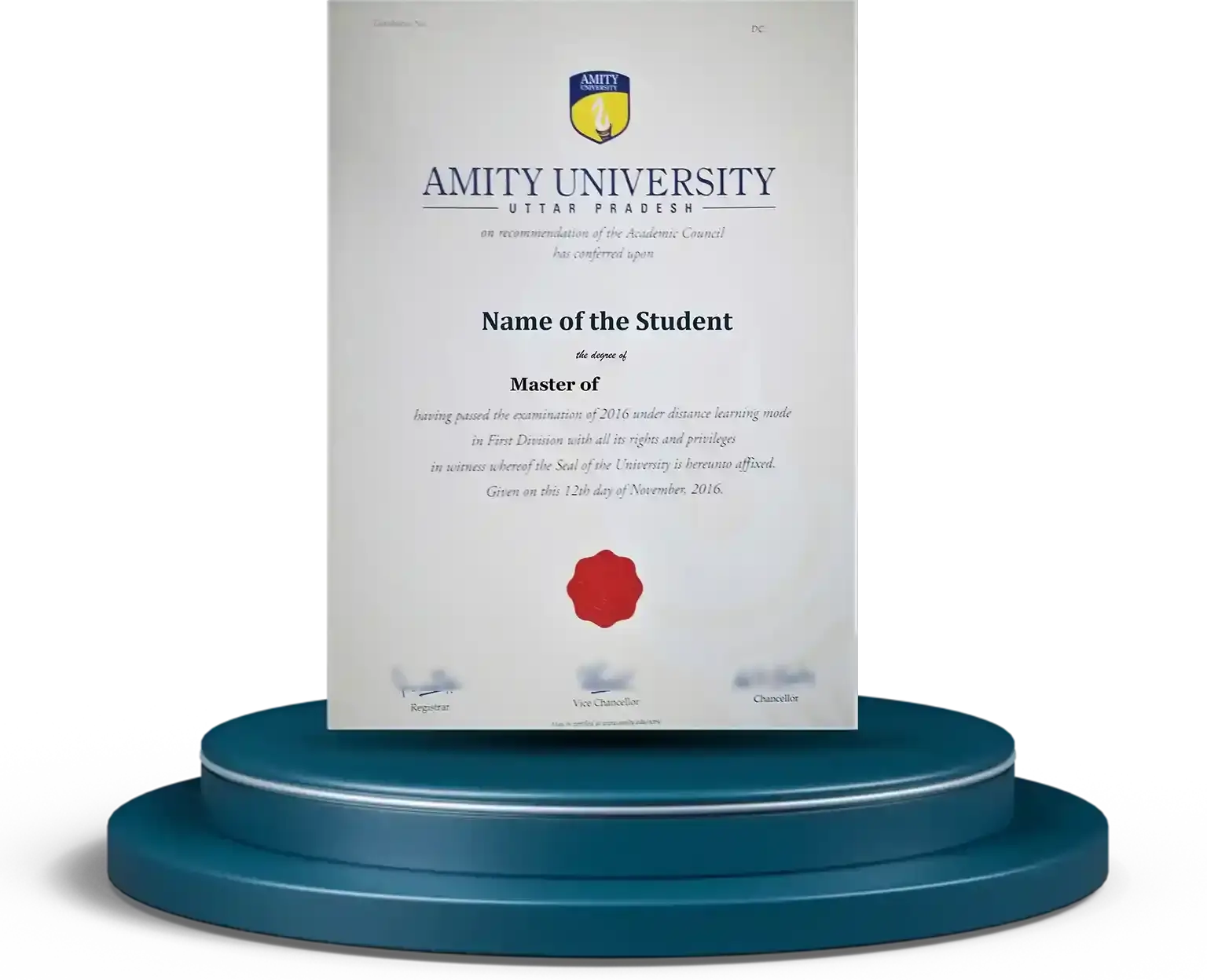 Sample Certificate